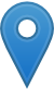 Blue map marker legend